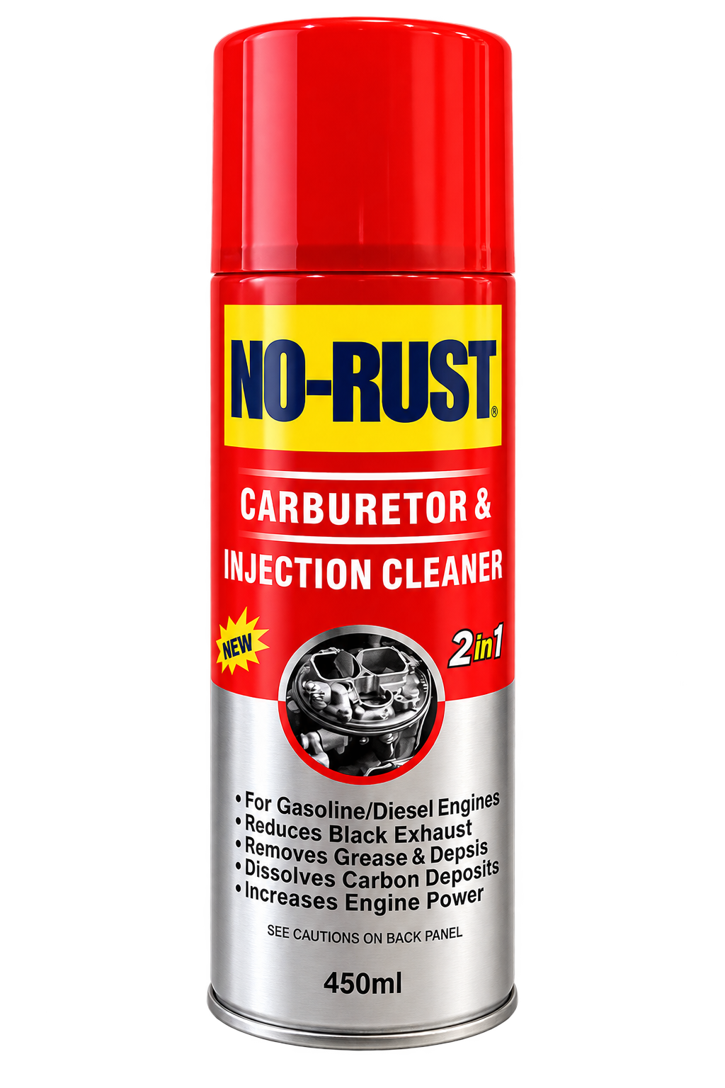 Carburetor & Injection Cleaner 2-in-1 – 450ML